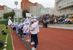 Церемония открытия регионального этапа Благотворительного триатлона «Энергия поколений-2017» состоялась в г. Рязани на стадионе "Спартак"