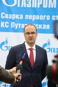 Генеральный директор ООО "Газпром трансгаз Москва" Александр Бабаков отвечает на вопросы журналистов