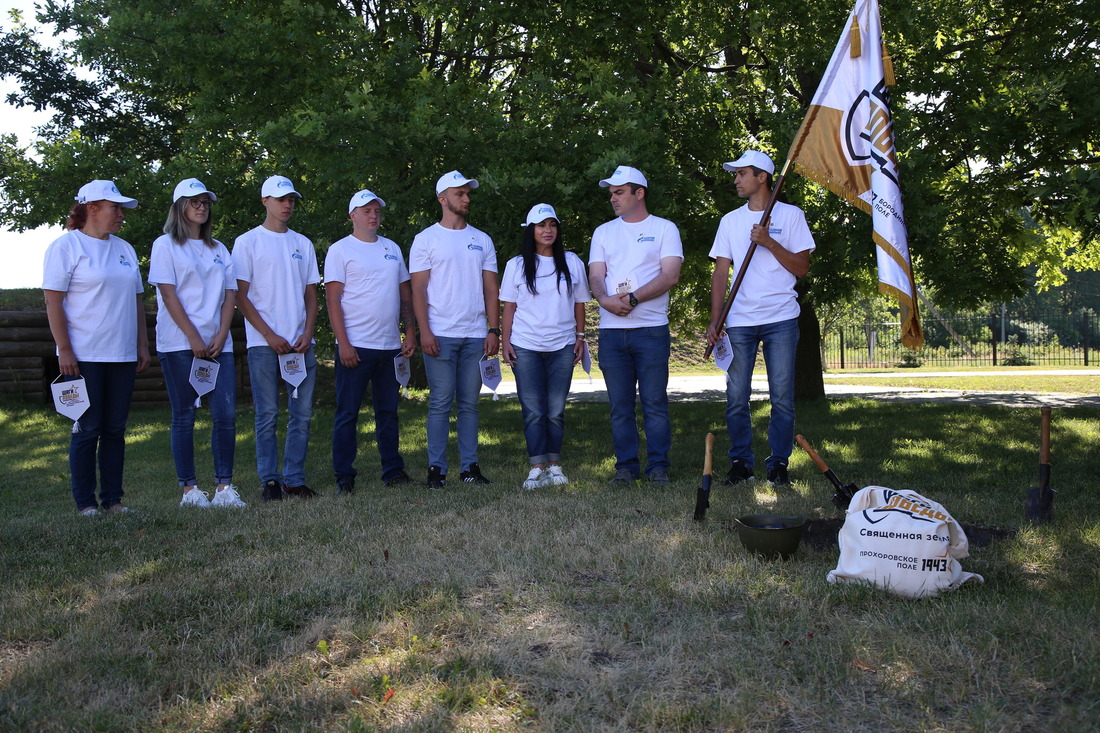Работники филиала  «Белгородское ЛПУМГ» готовятся к церемонии забора земли Прохоровского поля, 11 июля 2020 г.