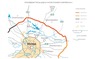 Карта прохождения трассы ЦКАД на участке пускового комплекса № 3