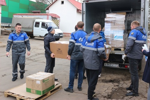 Сбор гуманитарной помощи работниками ООО «Газпром трансгаз Москва»